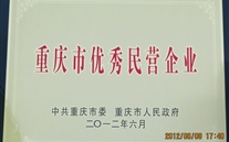 喜讯：重庆尊龙凯时-人生就是搏集团被评为"重庆市优秀民营企业"荣誉称号